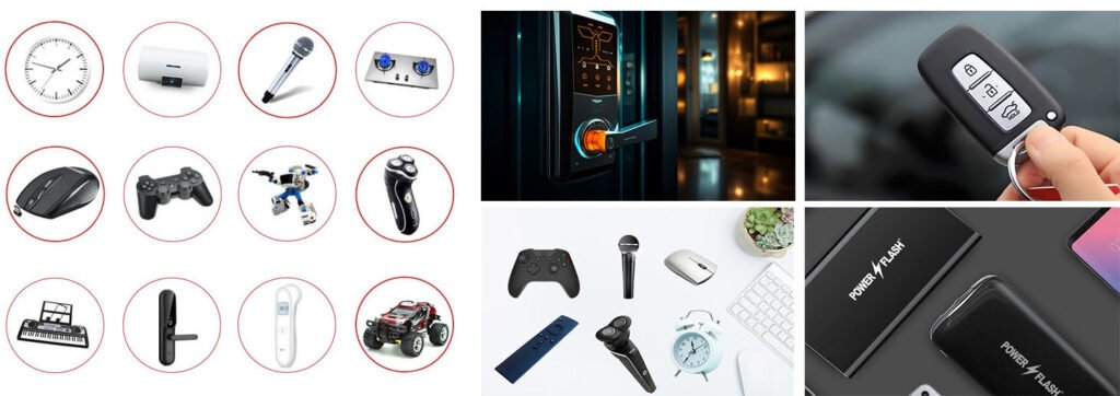 Pilhas secas primárias AA AAA a granel Cenário de utilização