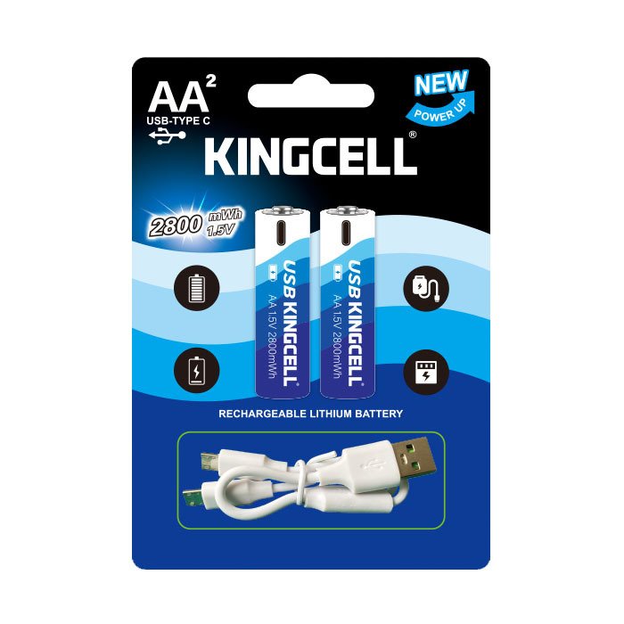 AA 1.5 فولت 1.5 فولت 2800 ميجاوات ساعة 2 قطعة/بطاقة