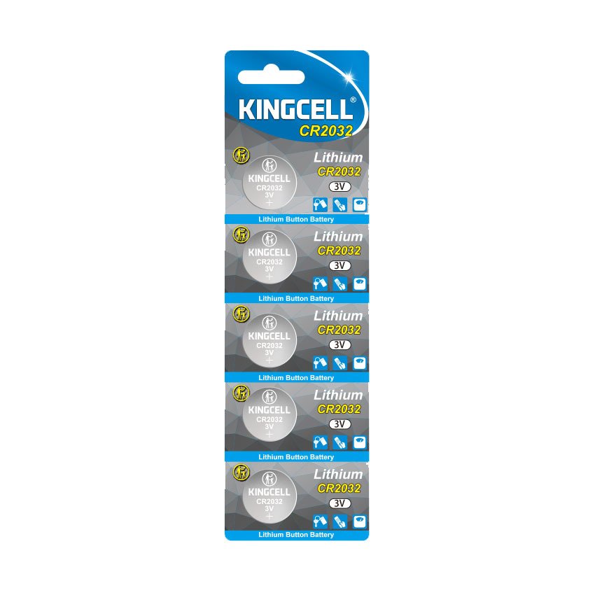 CR2032 5pcs/Carte blister détachable